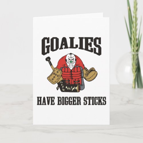 Funny Hockey Goalie Card