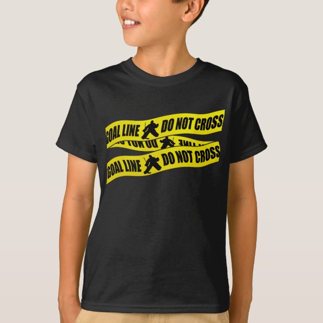Funny Hockey Goalie Children's T-Shirt (Front)
