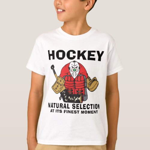 Funny Hockey Goalie Kids T_Shirt