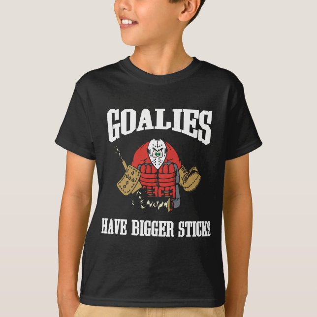 Funny Hockey Goalie T-Shirt (Front)