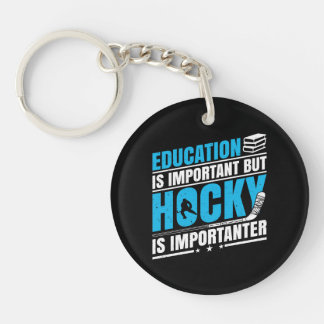 Funny Hockey is Importanter Keychain