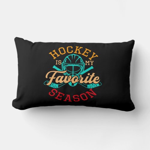 funny_hockey_is_my_favorite_season lumbar pillow