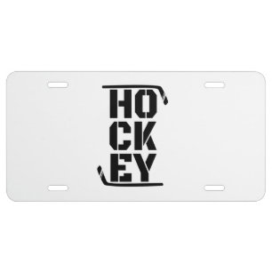 Funny Hockey License Plate
