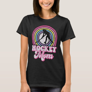 Funny Hockey Mom Frisbee Lover Retro Vintage 70's  T-Shirt
