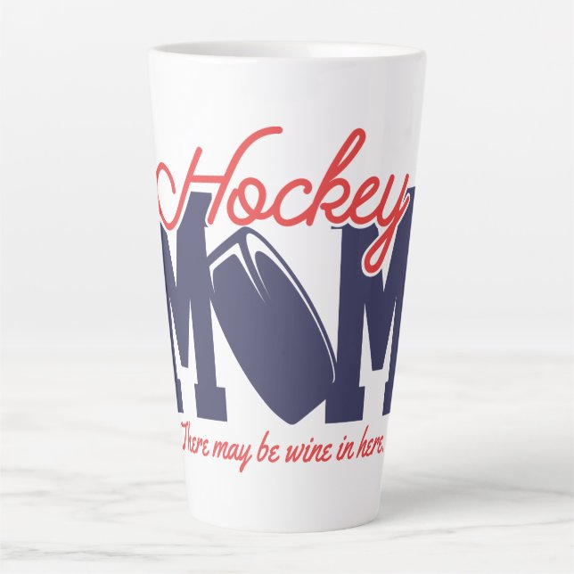 Funny Hockey Mom  Latte Mug (Front)