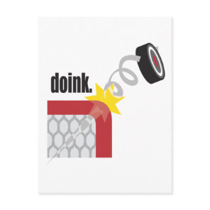Funny Hockey Postcard