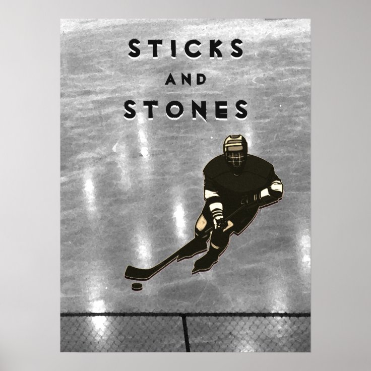 Funny Hockey Poster Zazzle