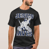 Vintage Hockey Shirts, Jesus Saves Hockey Shirt, Vintage Hockey Shirts