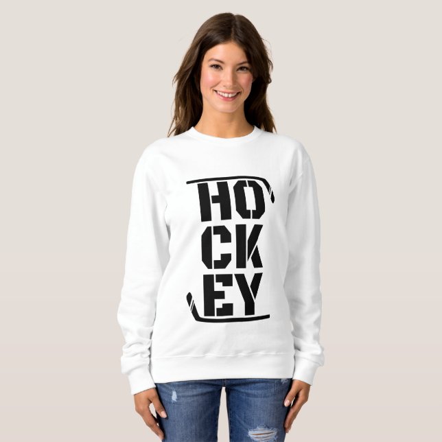 Funny Hockey       Sweatshirt (Front Full)
