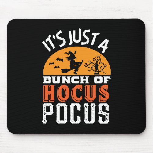 Funny Hocus Pocus Witches Vintage Retro Halloween Mouse Pad