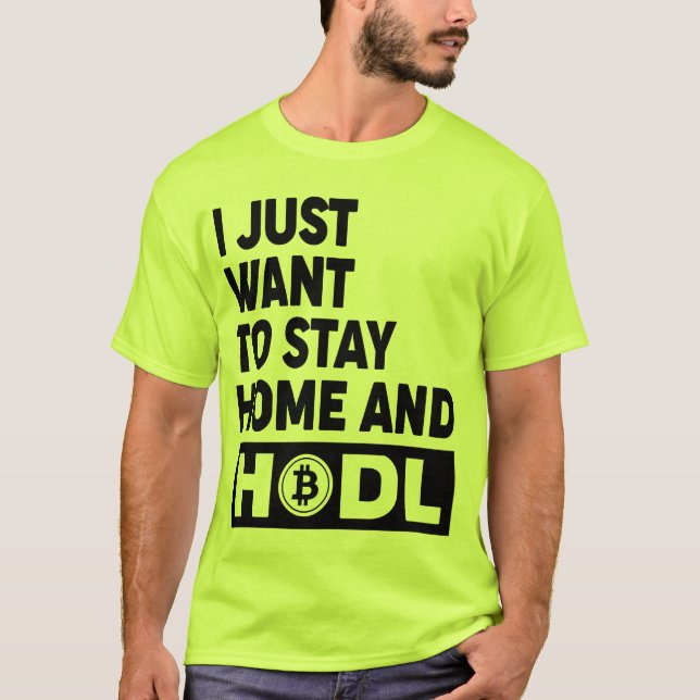 Funny Hodl Bitcoin Crypto Gift Shirt (two-sided) (Front)