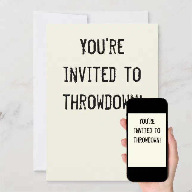 Funny Hoedown Throwdown Party Invitation Zazzle