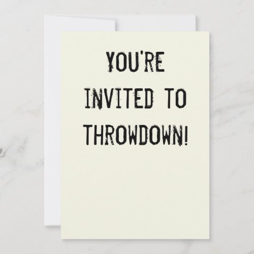 Funny Hoedown Throwdown Party Invitation