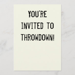 Funny Hoedown Throwdown Party Invitation