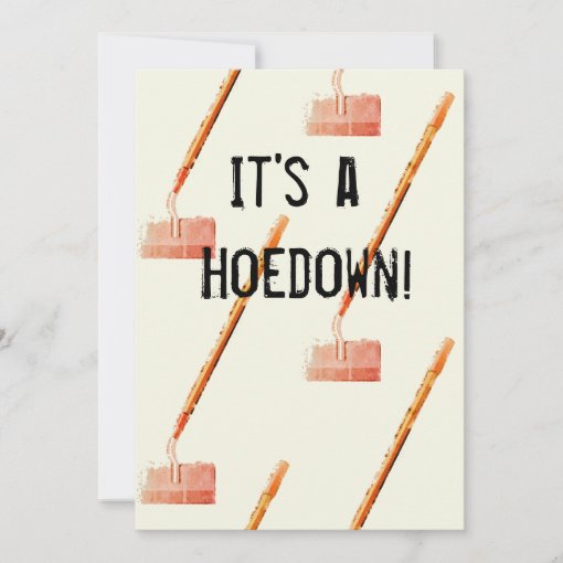 Funny Hoedown Throwdown Party Invitation Zazzle