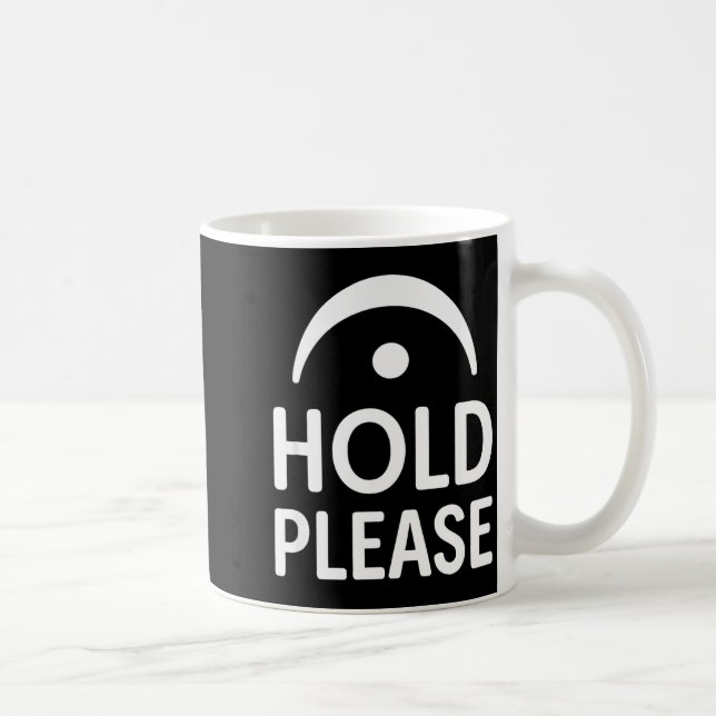 Funny Hold Please Fermata Symbol Music Theory Band Coffee Mug (Right)