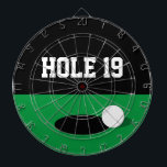 Funny hole 19 golf dart board game with numbers<br><div class="desc">Funny hole 19 golf dart board game with numbers. Fun Birthday gift for men and women who love playing golf. Create a personalized game gifts for friends, family, dad, husband, mom, wife, brother, player, coach, team, group, teacher, instructor, coach, caddie, club member, kids etc. Cool design with green putting hole...</div>