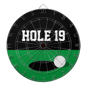Funny hole 19 golf dart board game with numbers
