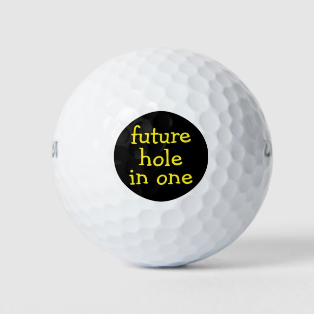 Funny Hole In One Golf Balls (Front)