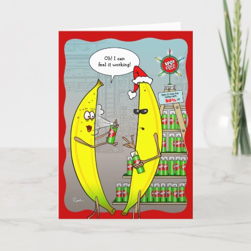Funny Holiday Banana Christmas Cards