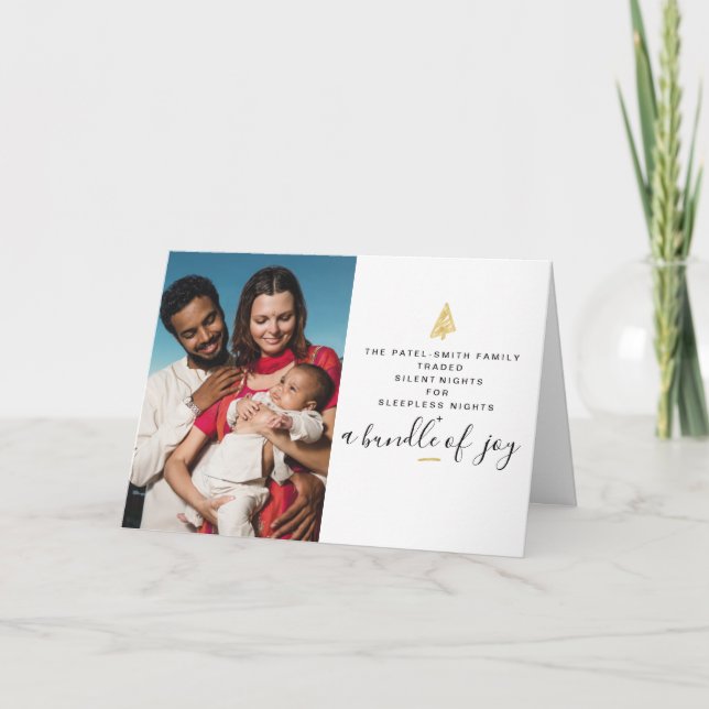 Funny Holiday Birth Announcement (Front)