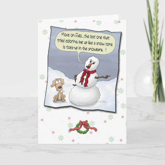 Funny Holiday Cards: Toes Up (Front)
