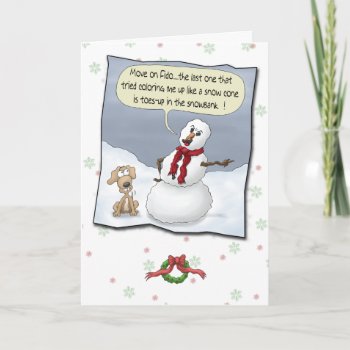 Funny Holiday Cards: Toes Up by humorzonecards at Zazzle