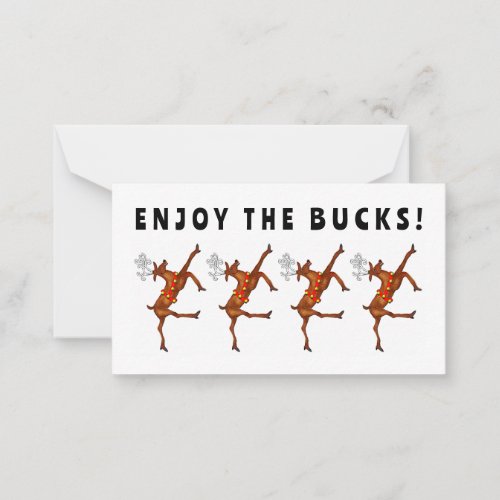 Funny Holiday Cash Gift Christmas Cards