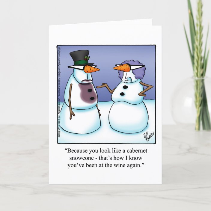 Funny Holiday Cheer Christmas Greeting Card  Zazzle.com