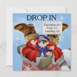 Funny Holiday - Christmas DROP IN Invitation