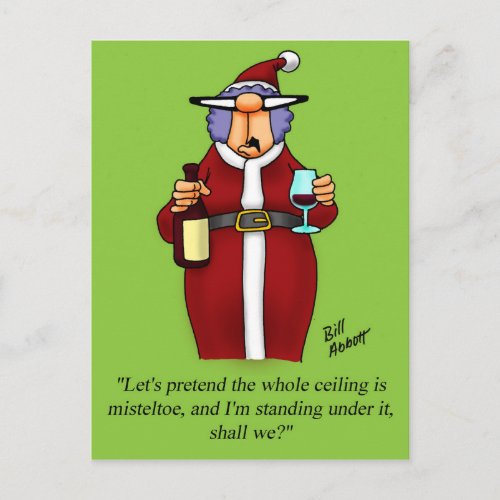 Funny Holiday Humor Postcard