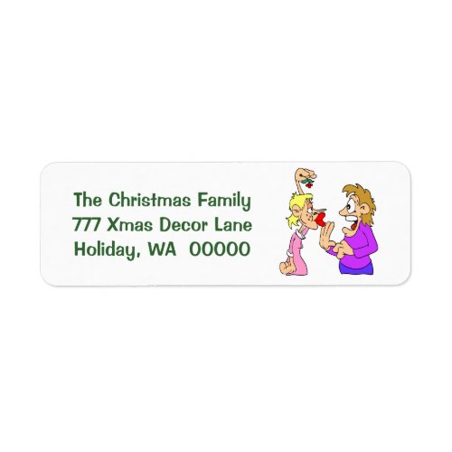 Funny Holiday Joke Xmas Envelope  Labels