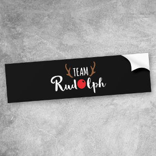 Funny Holiday Road Trip - Team Rudolph Bumper Sticker