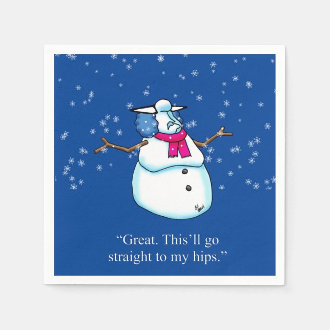 Funny Holiday Seasonal Humor Napkins  (Front)