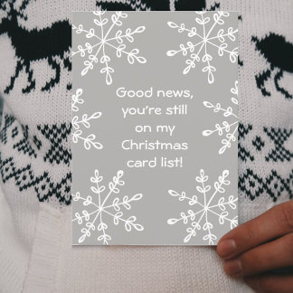 Funny Holiday Snowflake Christmas Card