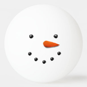 Funny Holiday Snowman Ping Pong Ball