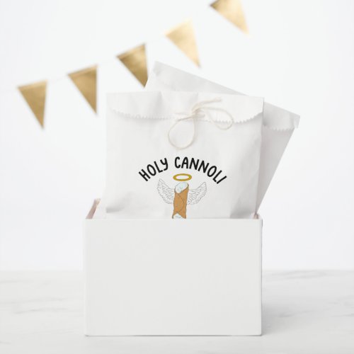Funny Holy Cannoli Italian Themed Custom Message Favor Bag
