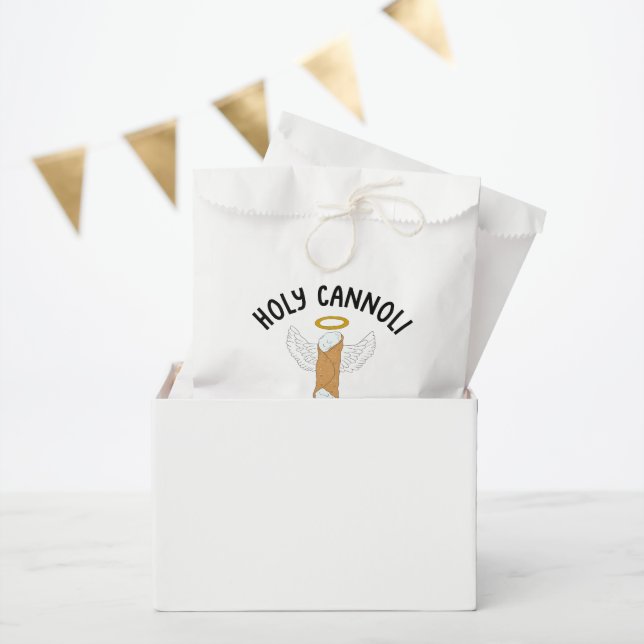 Funny Holy Cannoli Italian Themed Custom Message Favor Bag (Party)
