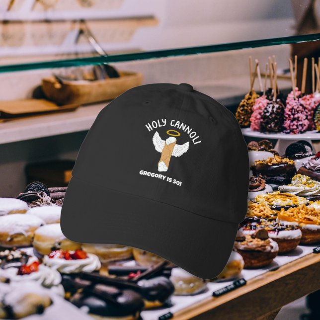 Funny Holy Cannoli Italian Themed Custom Message Hat (Creator Uploaded)