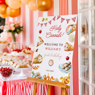 Funny Holy Cannoli Sweet 1st birthday welcome Foam Board