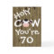 Funny Holy Cow You're 70 Humorous Birthday