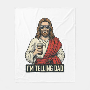 Funny Holy Father Coffee Vintage Engraving Shirt D Fleece Blanket