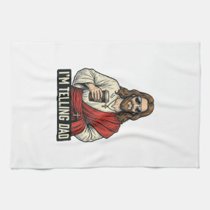 Funny Holy Father Coffee Vintage Engraving Shirt D Kitchen Towel