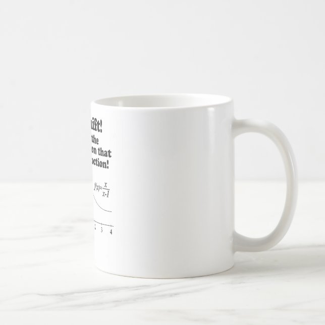 Funny 'Holy Shift Mother Function' Math Geek Mug (Right)