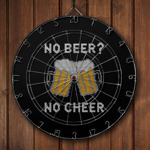 Funny Home Bar Xmas Holiday Decor Beer Quote Dart Board