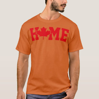 Funny Home Canada Day Maple Leaf Canadian Roots Am T-Shirt