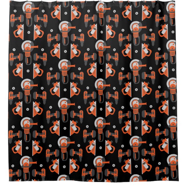 Funny Home Improvement Shower Curtain (Front)
