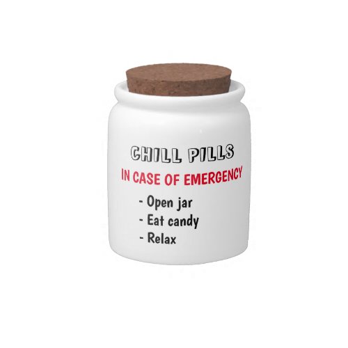 funny homeoffice chill pill candy jar