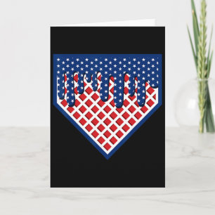 Funny Home Plate Sell Drip Boys Ice Cream American Card