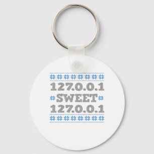 Funny Home Sweet Home Programmer Computer Nerd Keychain